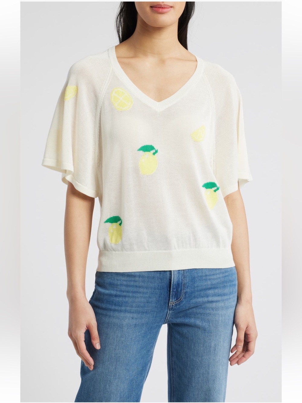Wit & Wisdom V-neck Batwing Sweater
